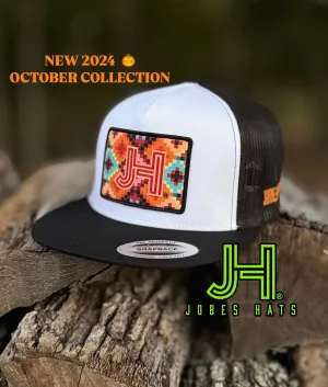 2024 Jobes Hats- White/Black Pixel patch