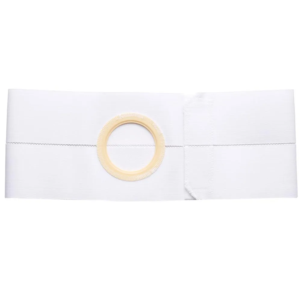 6" White, Regular Elastic, Nu-Form Belt, Prolapse Flap, Large, 3-1/2" Center Opening