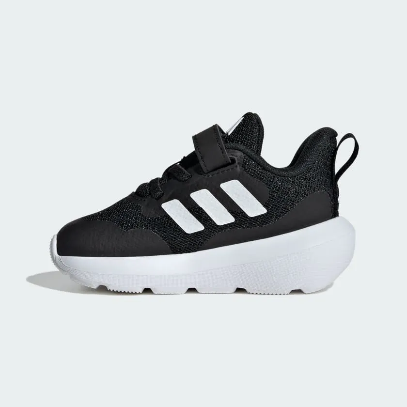 ADIDAS KID'S FORTARUN 2.0 BLACK/WHITE RUNNING SHOES