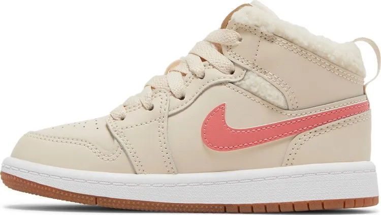 Air Jordan 1 Mid Utility PS Fleece Sneakers, Beige