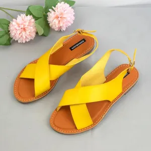 AMOZAE- - Fashionable Leather Sandals Summer Design for Women