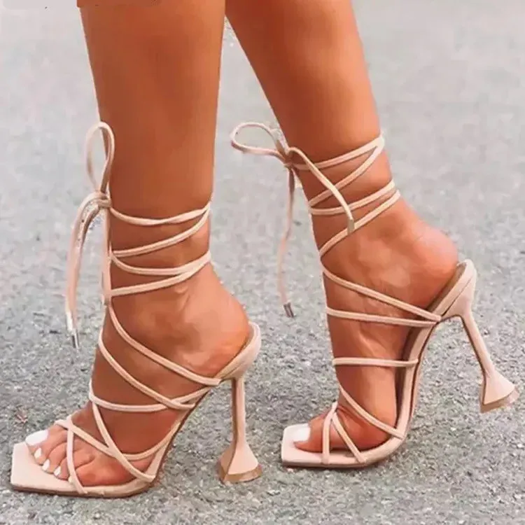 Ankle Strap Thin High Heels