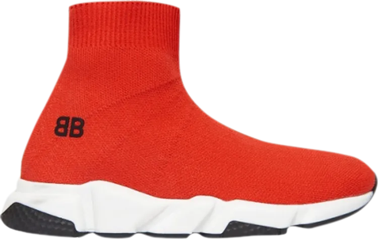 Balenciaga Speed Trainer Kids Red Sneakers