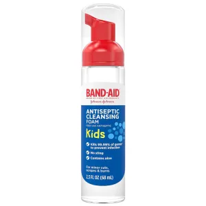 Band-Aid First Aid Antiseptic Cleansing Foam for Kids 2.3 oz