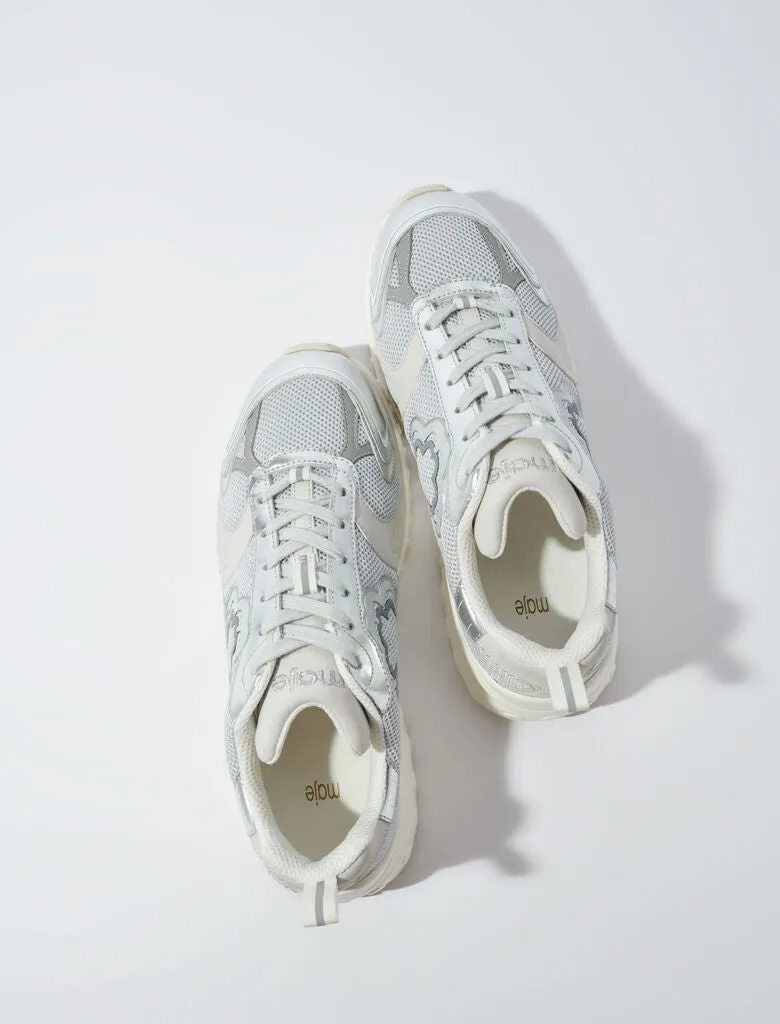 Bi-Material Sneakers