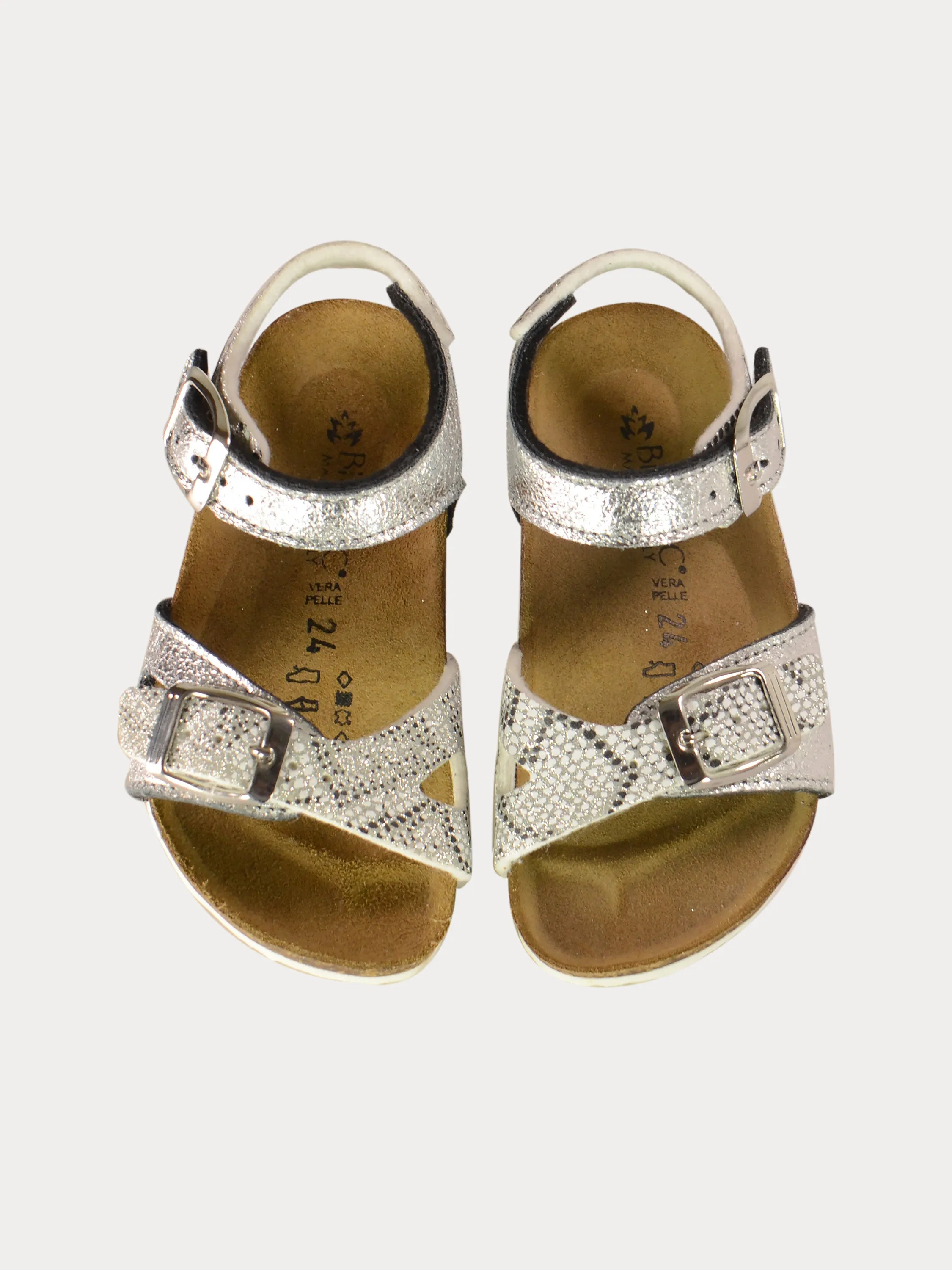 Biochic Girls Honeycomb Back Strap Sandals