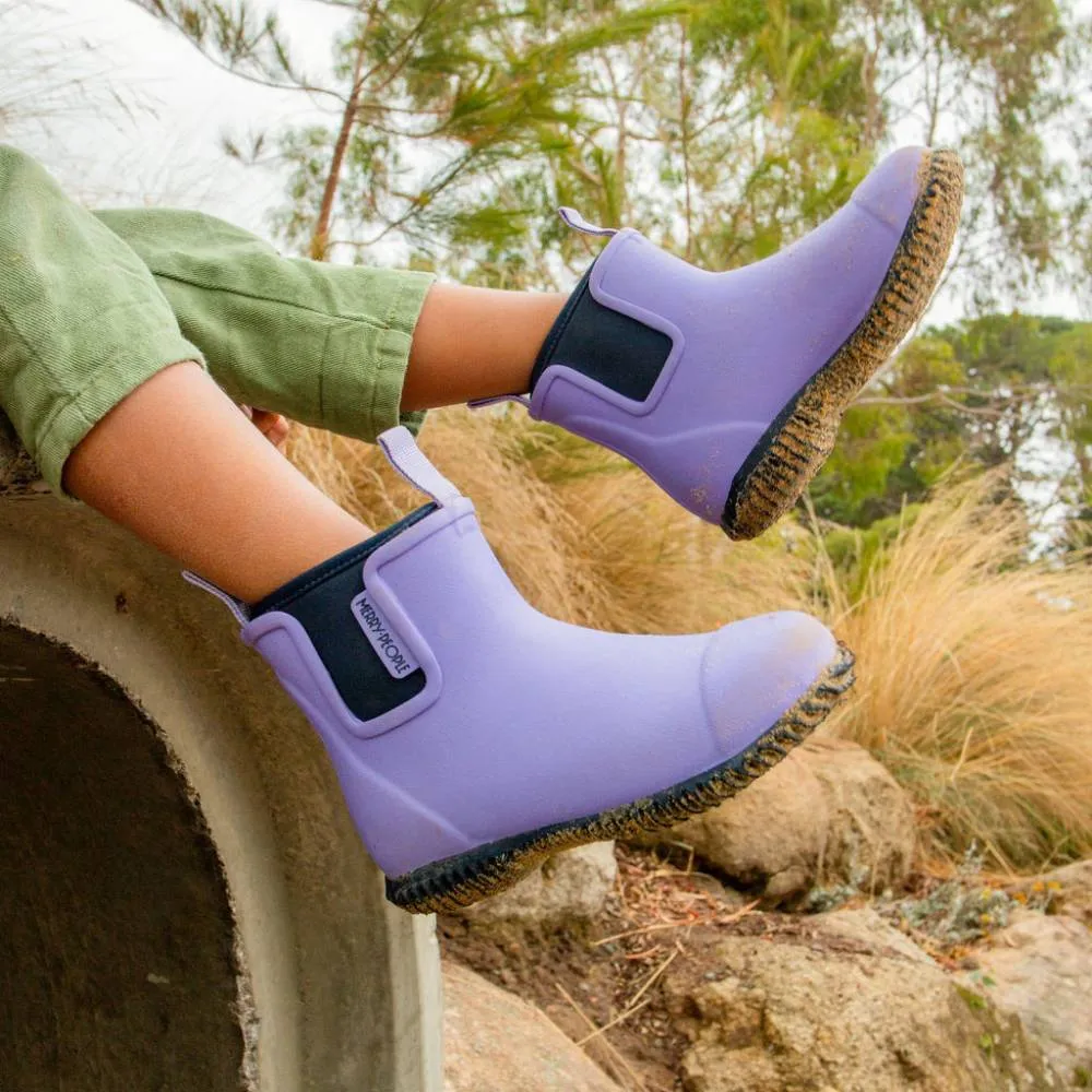 Bobbi Kids Gumboot // Lavender & Navy