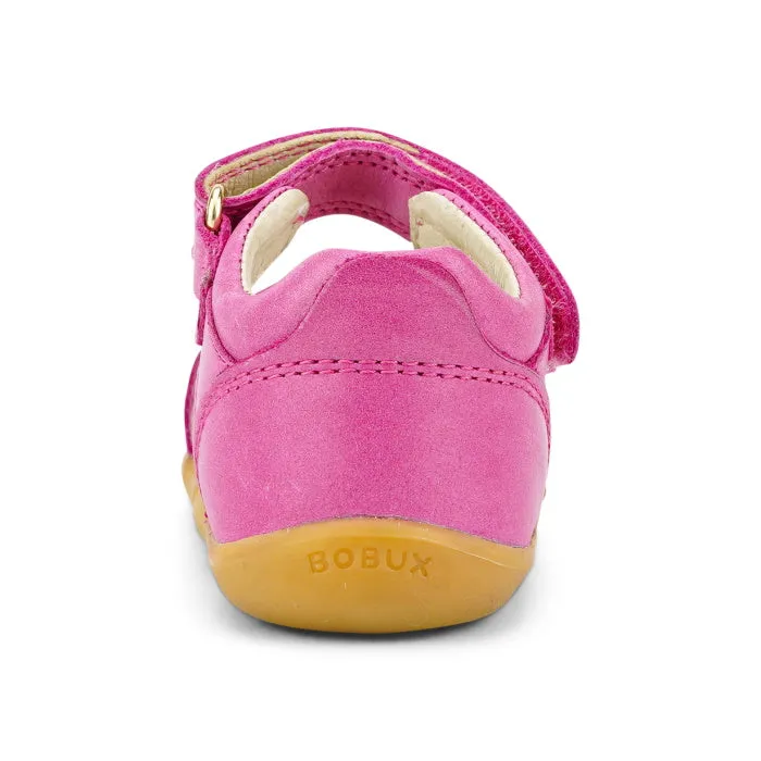 Bobux Step Up Magic Leather Toddlers Sandal Bright Pink