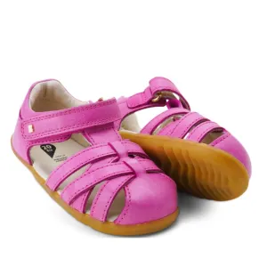 Bobux Step Up Toddlers Cross Jump Sandal Bright Pink 731109