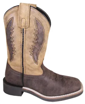 Brown Ranger Square Toe Boots for Kids from Smoky Mountain Boots