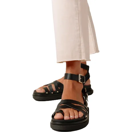 Buckle Up Sandal, Black