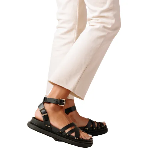 Buckle Up Sandal, Black