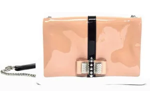 Christian Louboutin | Sweet Charity Nude Patent Cross Body bag