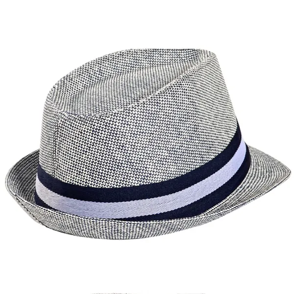 Classy Men Blue Straw Fedora