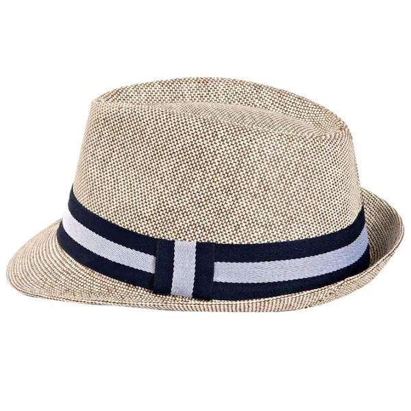 Classy Men Light Brown Straw Fedora