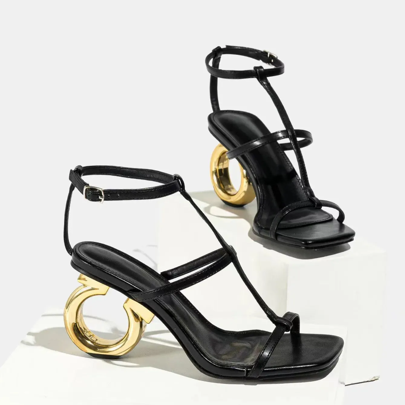 Fashion Buckle Design High Heels