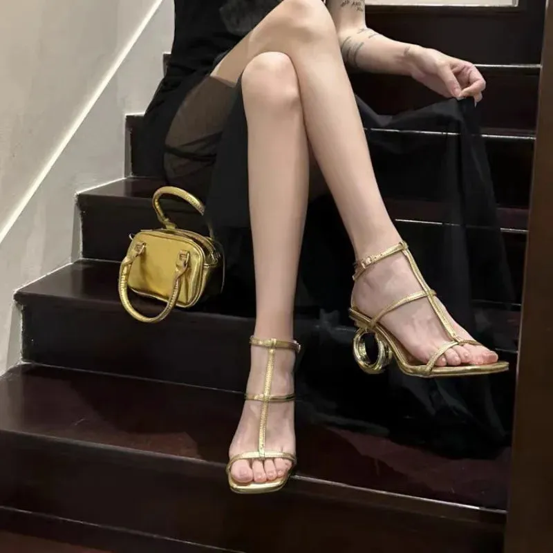 Fashion Buckle Design High Heels