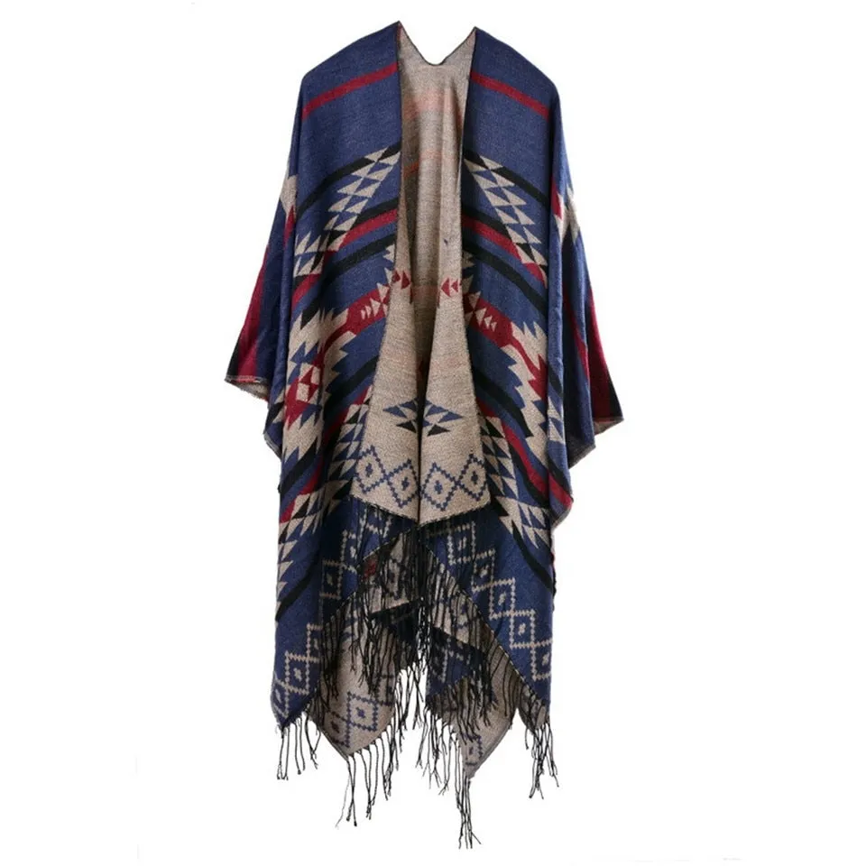 Fashion Poncho Ethnic Silk Scarf Printed Bandana Shawl #389