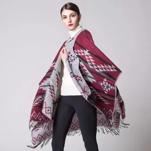 Fashion Poncho Ethnic Silk Scarf Printed Bandana Shawl #389