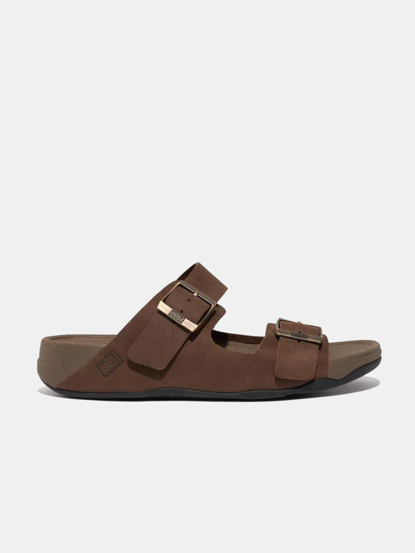 Fitflop Men's Gogh Moc Buckle Leather Slides