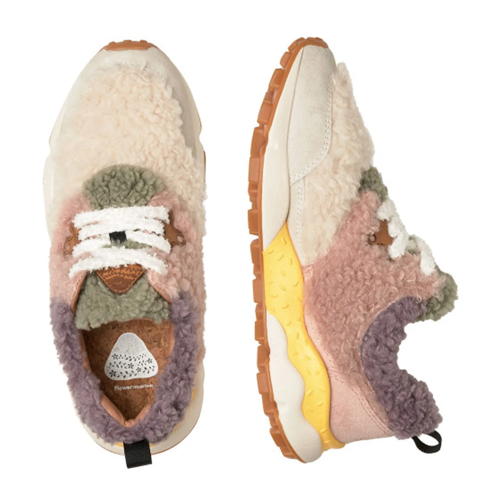 Flower Mountain Pampas Teddy Sneaker (Women) - Ice/Pink