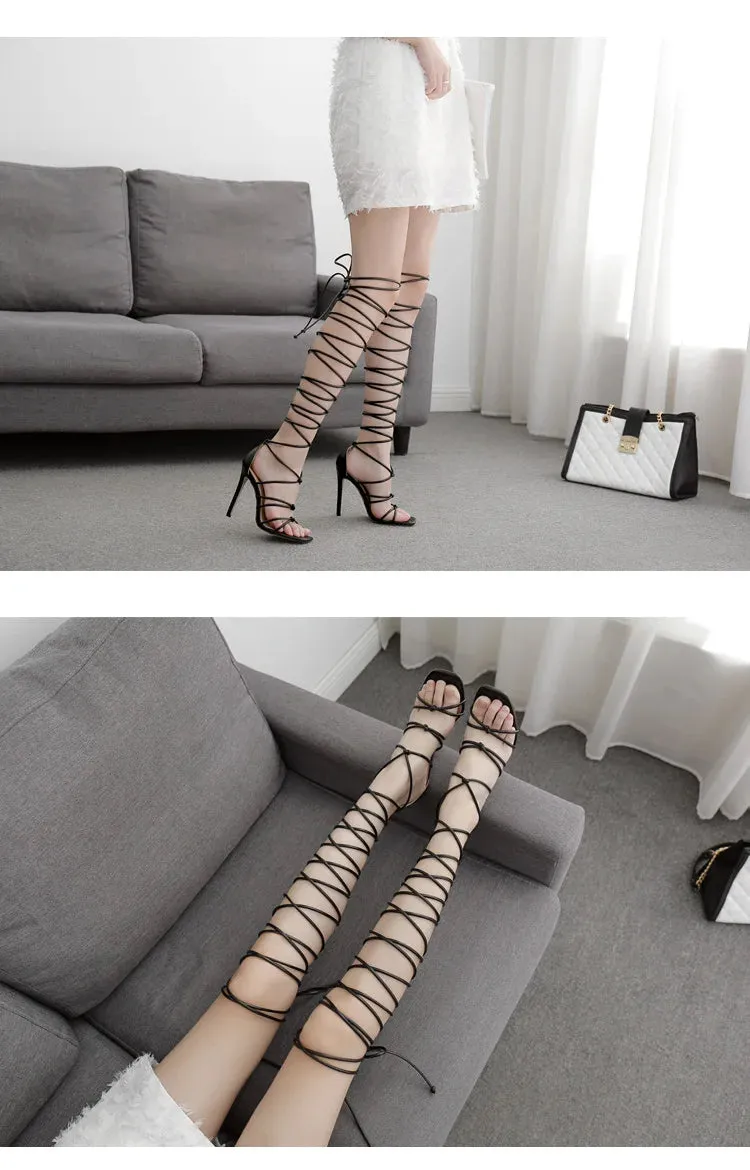 Gladiator Laced High Heels