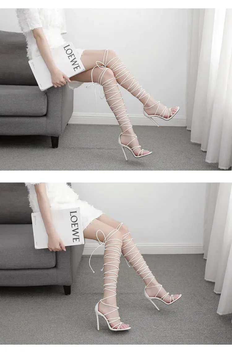 Gladiator Laced High Heels