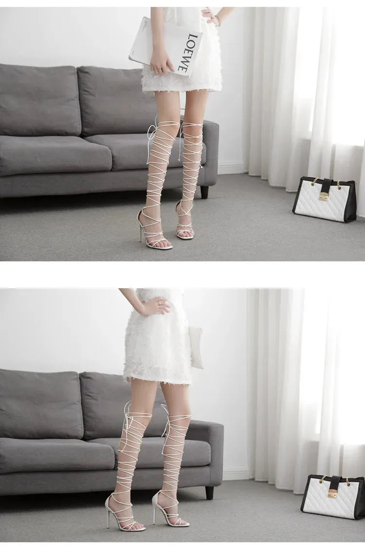 Gladiator Laced High Heels