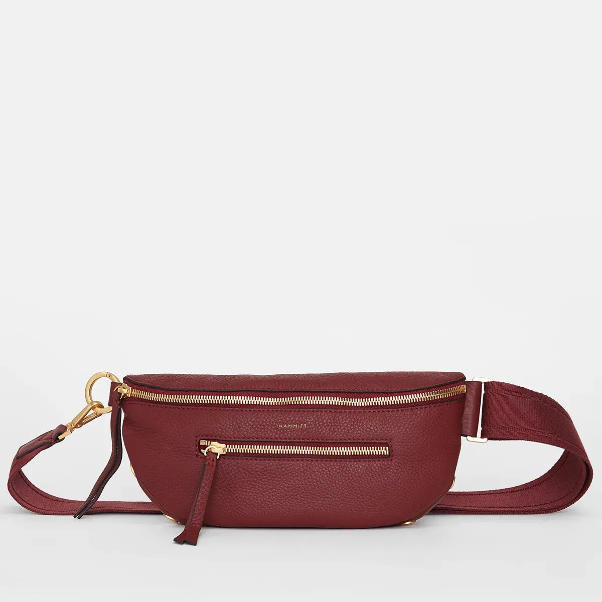 Hammitt Charles Leather Belt Bag in Pomodoro Red