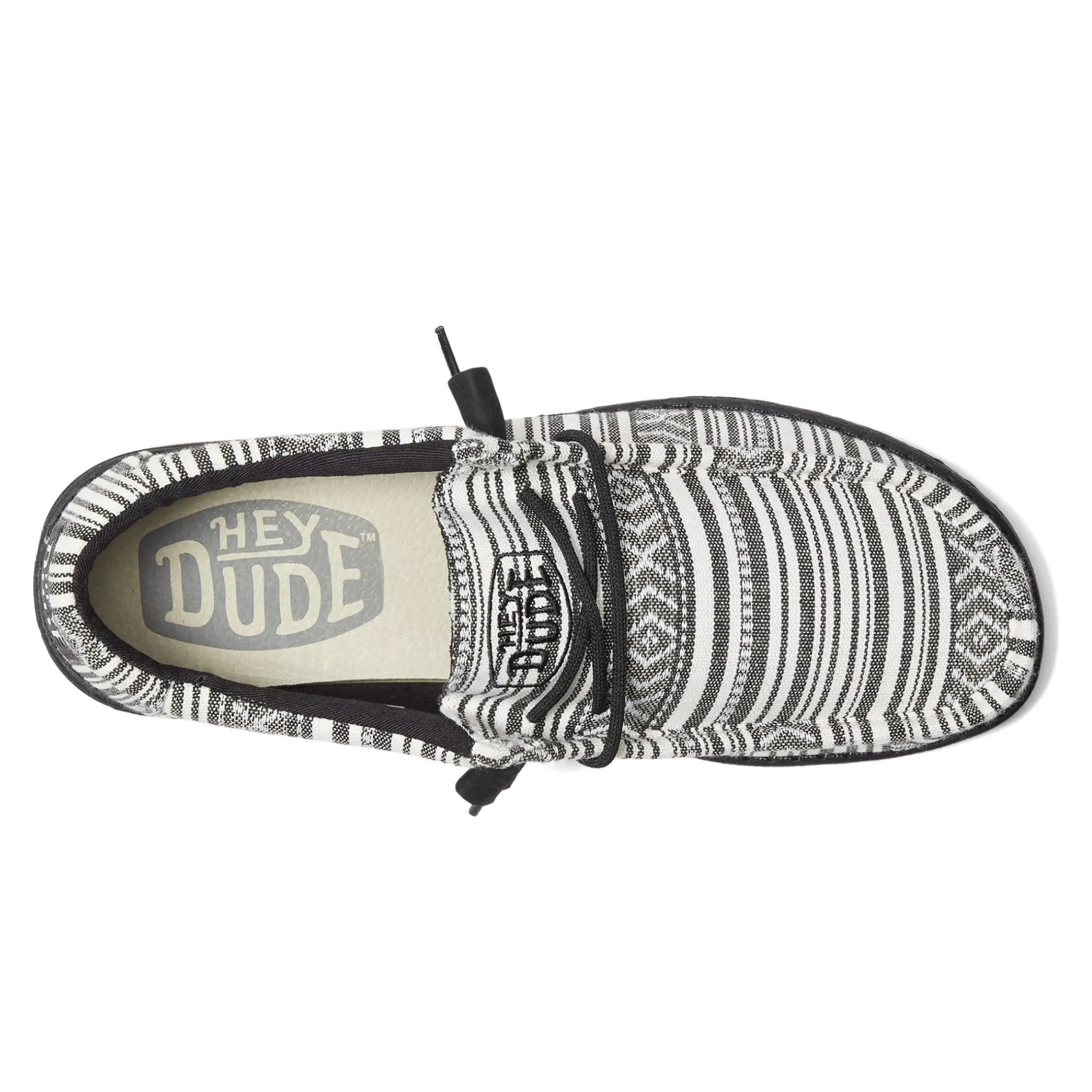 HEY DUDE MEN'S WALLY SERAPE BLACK GRAVEL - 400170YB