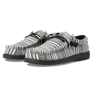 HEY DUDE MEN'S WALLY SERAPE BLACK GRAVEL - 400170YB