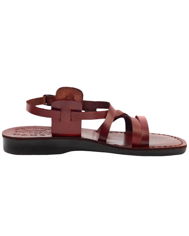 Holy Land Market Men/Women Biblical Jesus Leather Sandals/Slides From Jerusalem (Yashua-Style II)