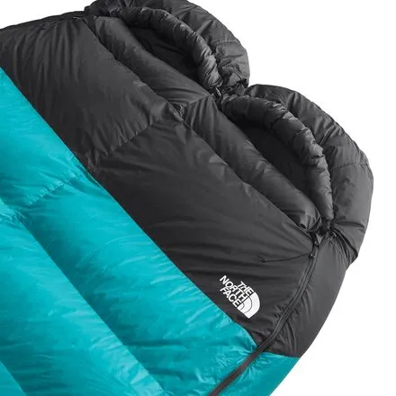 Inferno Double Sleeping Bag: 15ft Down The North Face in Enamel Blue/TNF Black