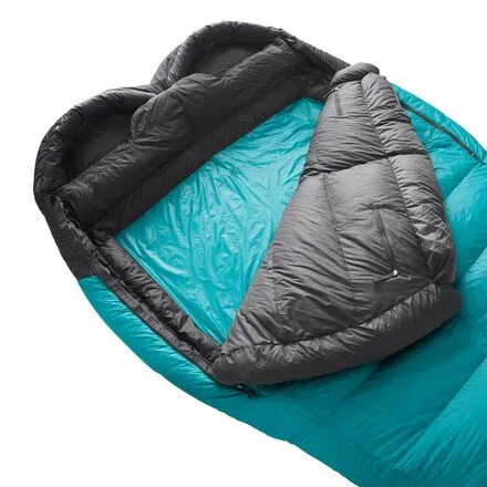 Inferno Double Sleeping Bag: 15ft Down The North Face in Enamel Blue/TNF Black