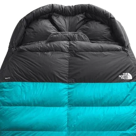 Inferno Double Sleeping Bag: 15ft Down The North Face in Enamel Blue/TNF Black