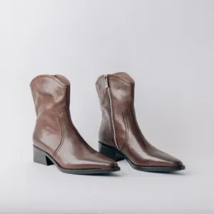 JEFFREY CAMPBELL GET-EM BROWN COWBOY BOOTIES