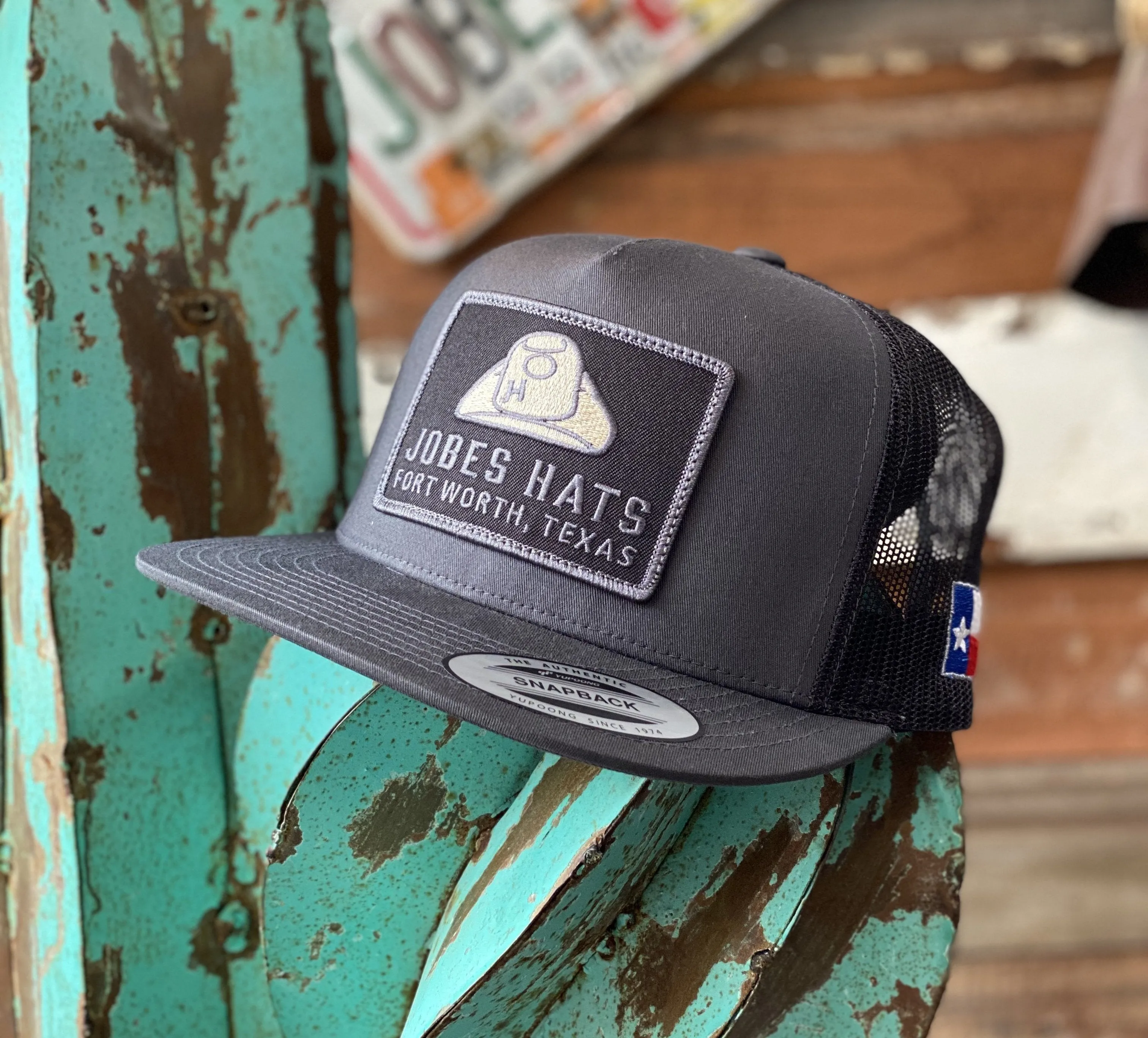 Jobes Hats Trucker - All Grey / Grey hat patch