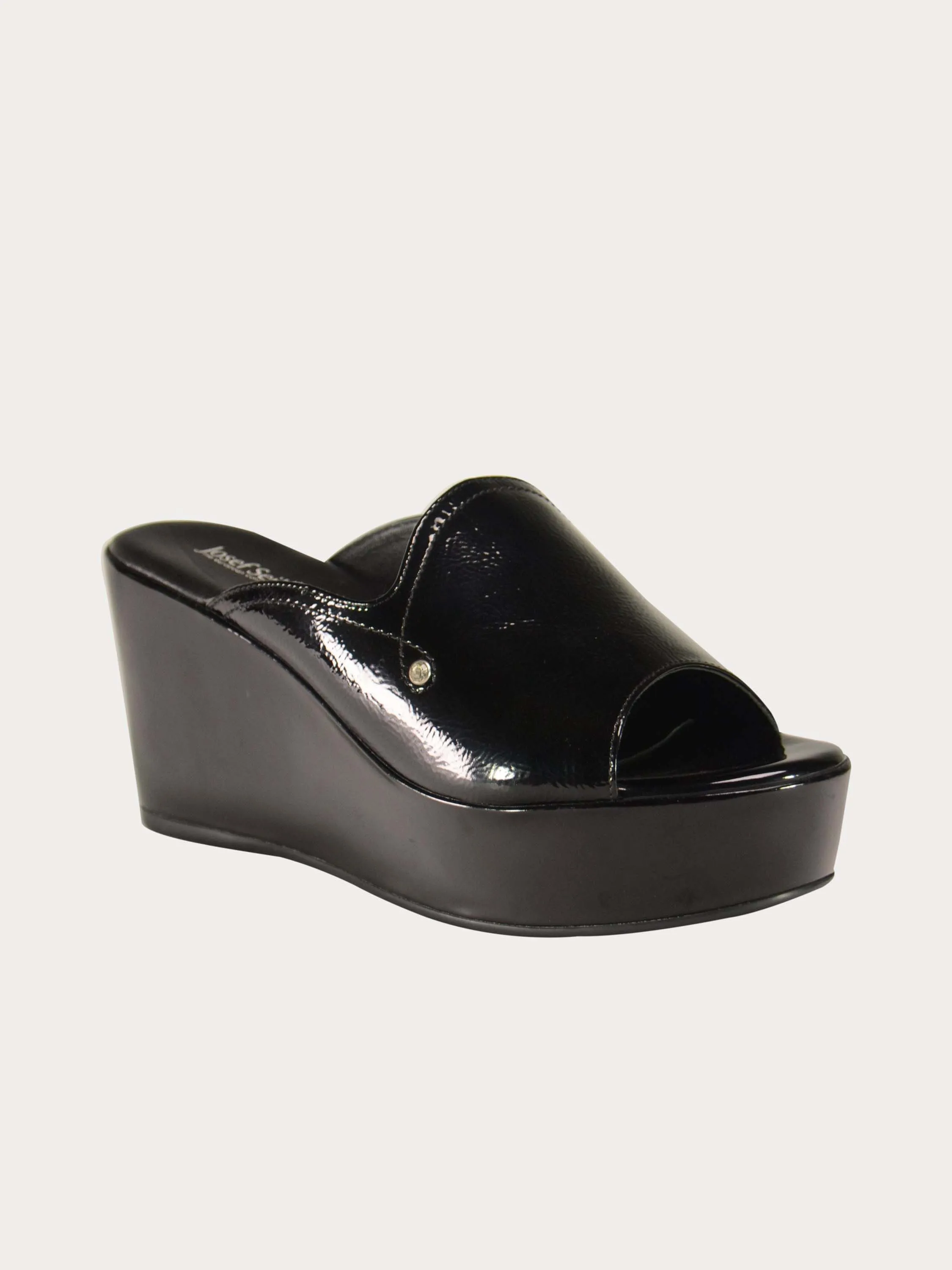 Josef Seibel Shiny Leather Wedges