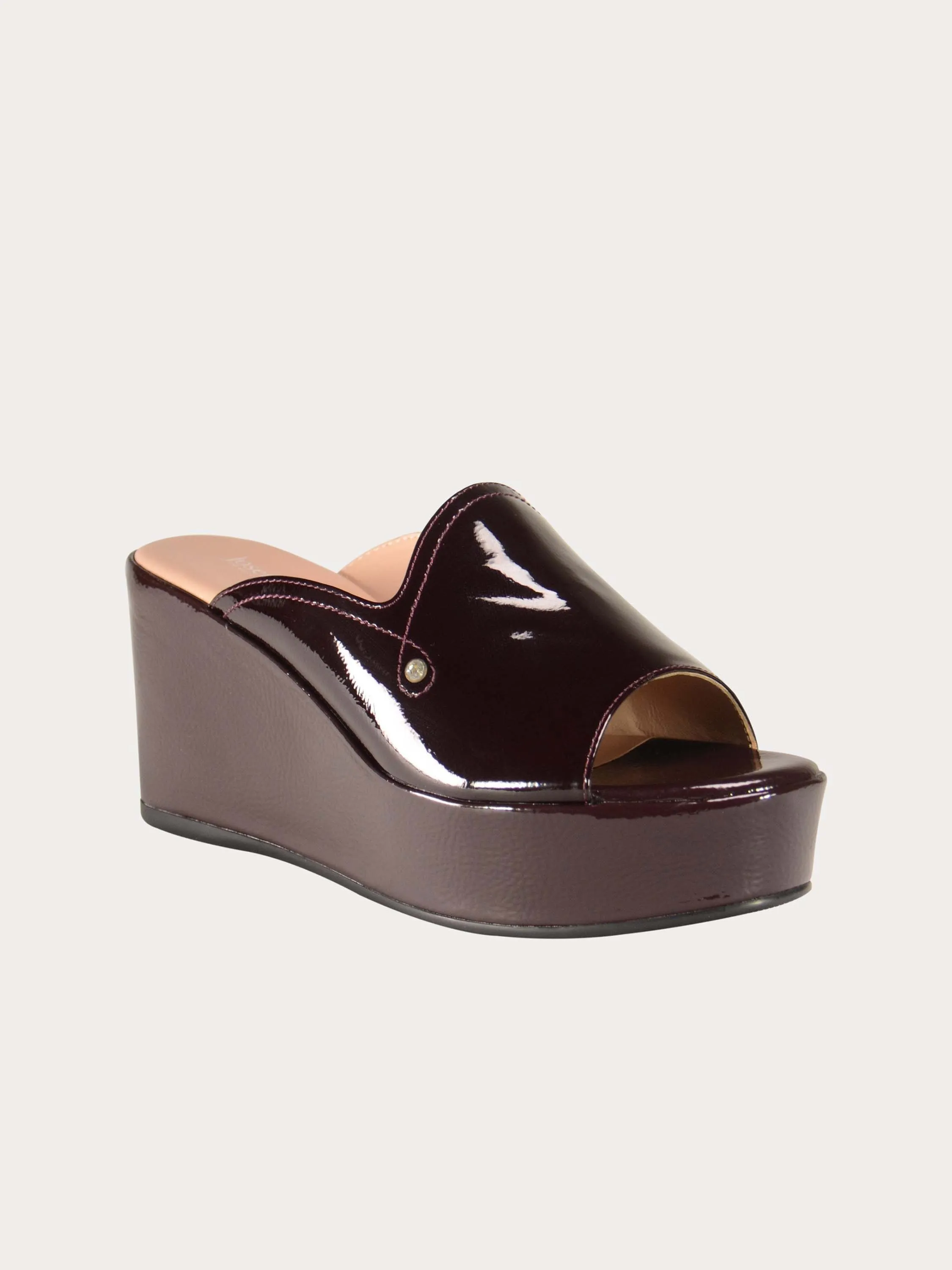 Josef Seibel Shiny Leather Wedges