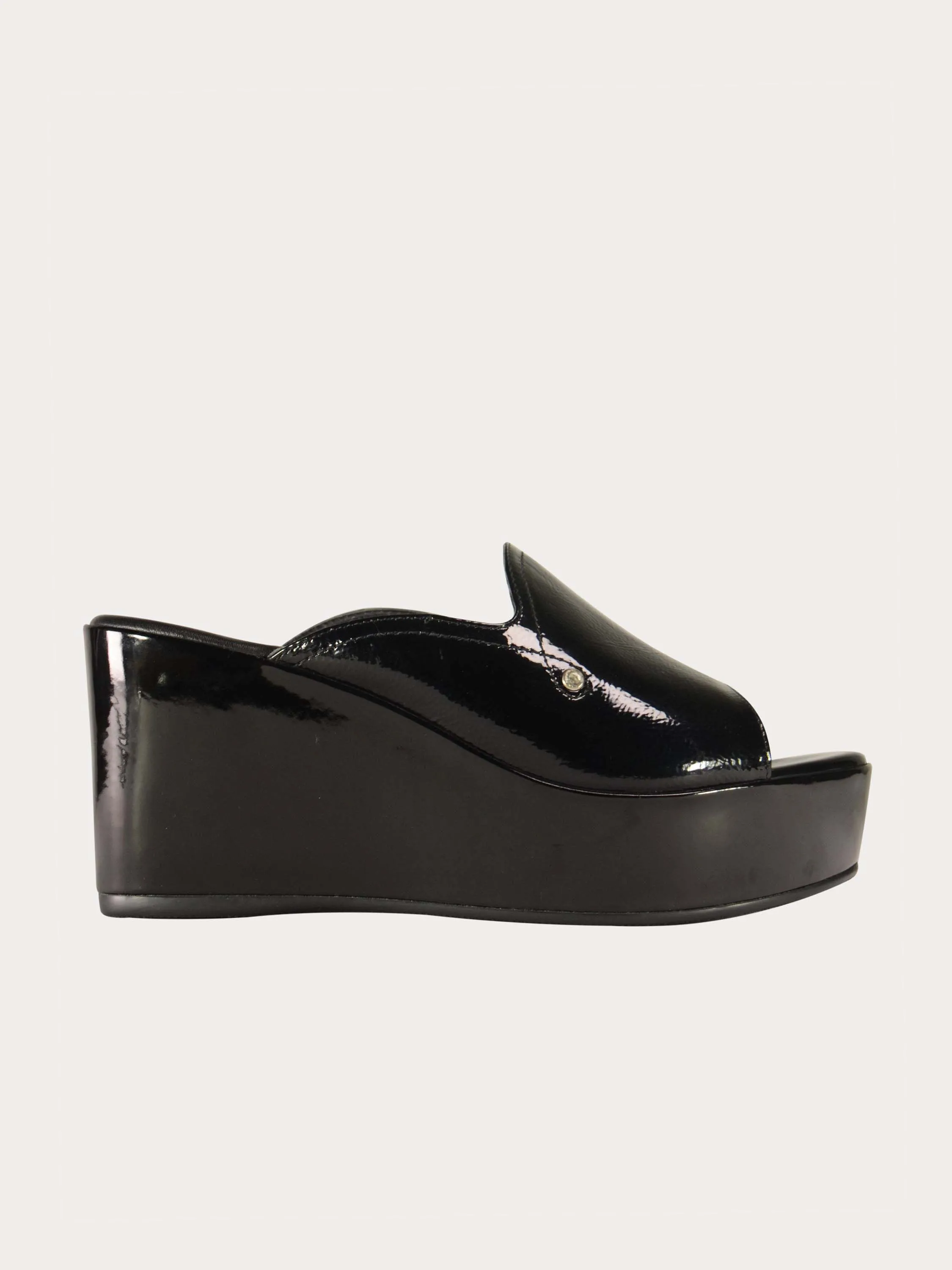 Josef Seibel Shiny Leather Wedges