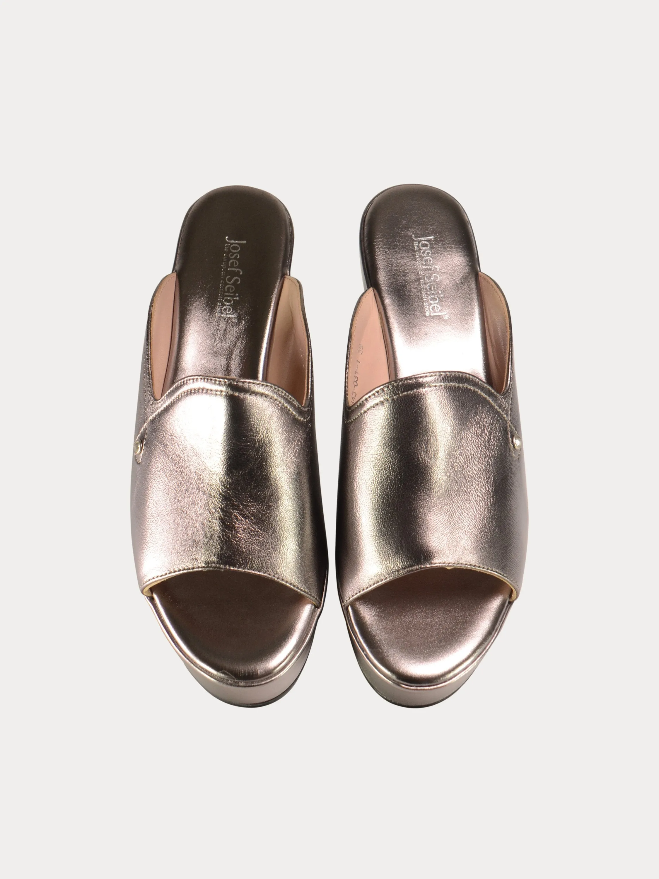 Josef Seibel Shiny Leather Wedges