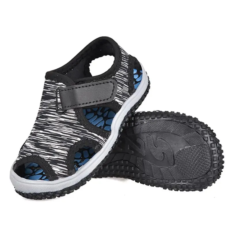 Kids Boys Spring and Summer Children's Closed Toe Sports Beach Shoes Boys Wading Shoes - YBSD50560