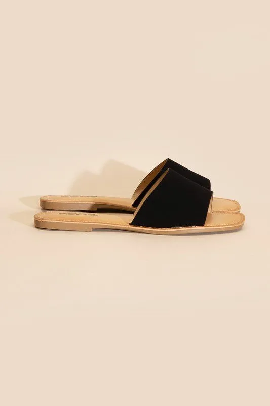 Lena Flat Slide Sandals