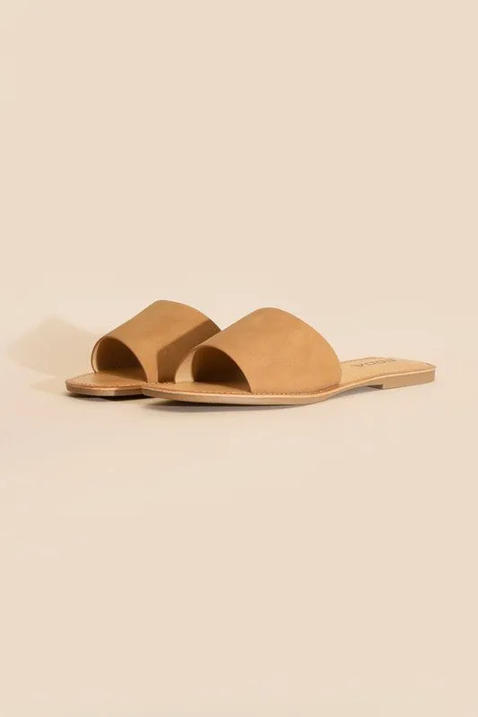 Lena Flat Slide Sandals