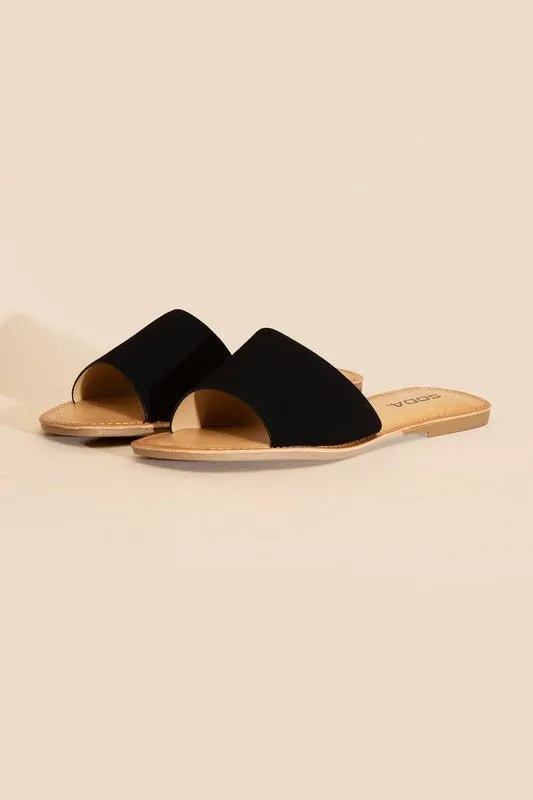 Lena Flat Slide Sandals