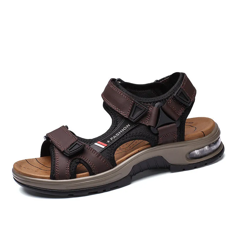 Men Leather Beach Sandals