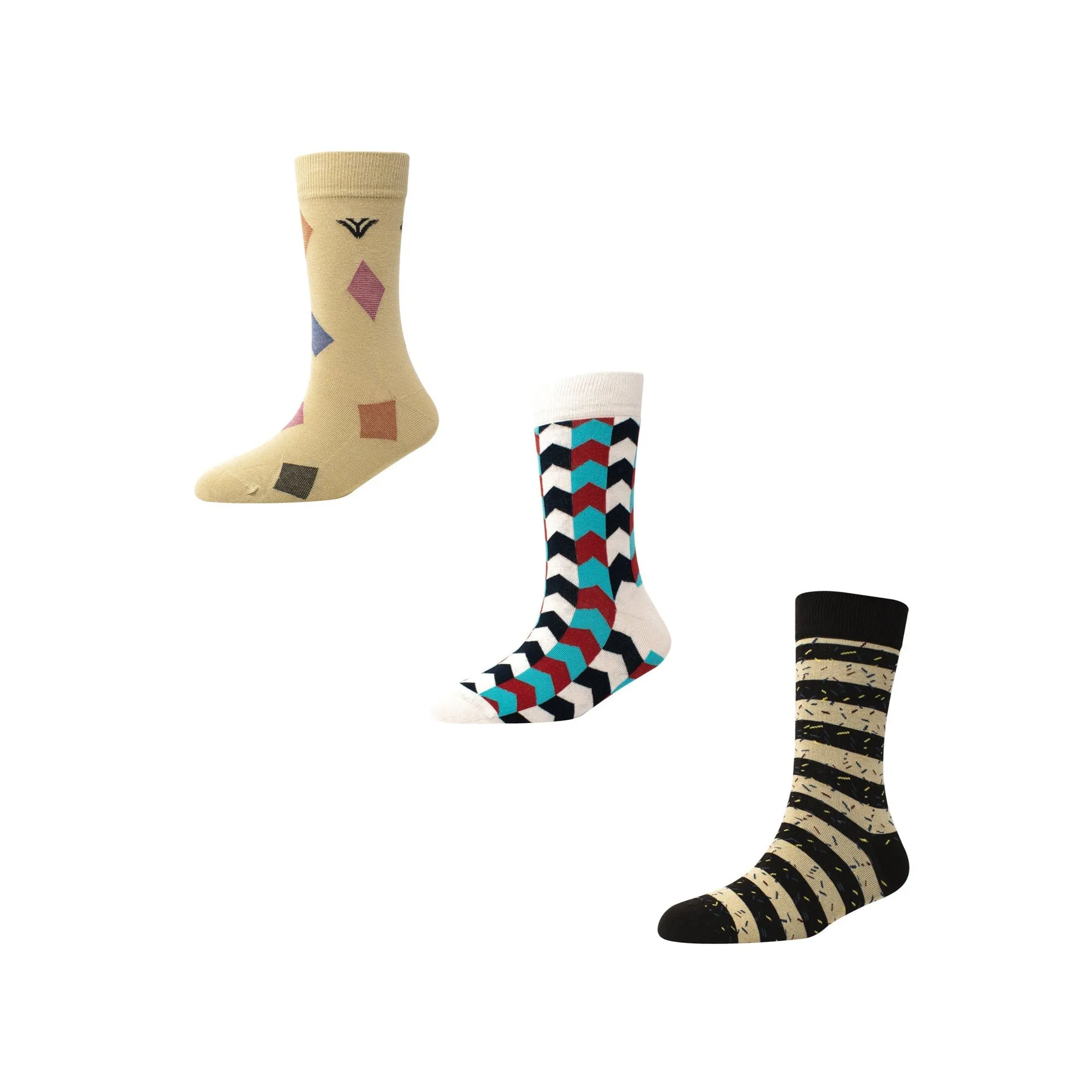 Men's FL020 Pack of 3 Crew Socks