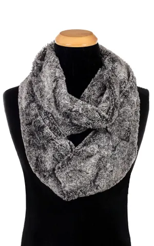 Men's Infinity Scarf - Luxury Faux Fur in Nimbus