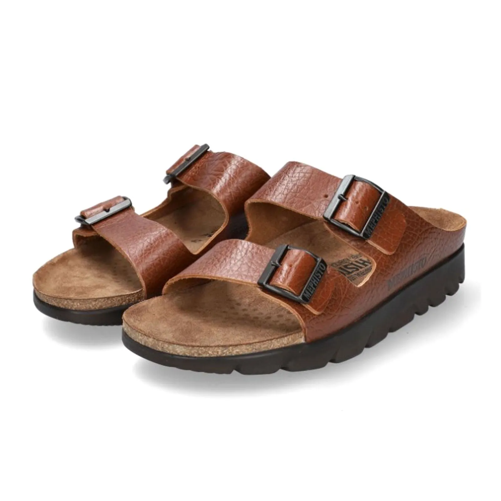 Mephisto Zonder Slide Sandal (Men) - Tan Grain