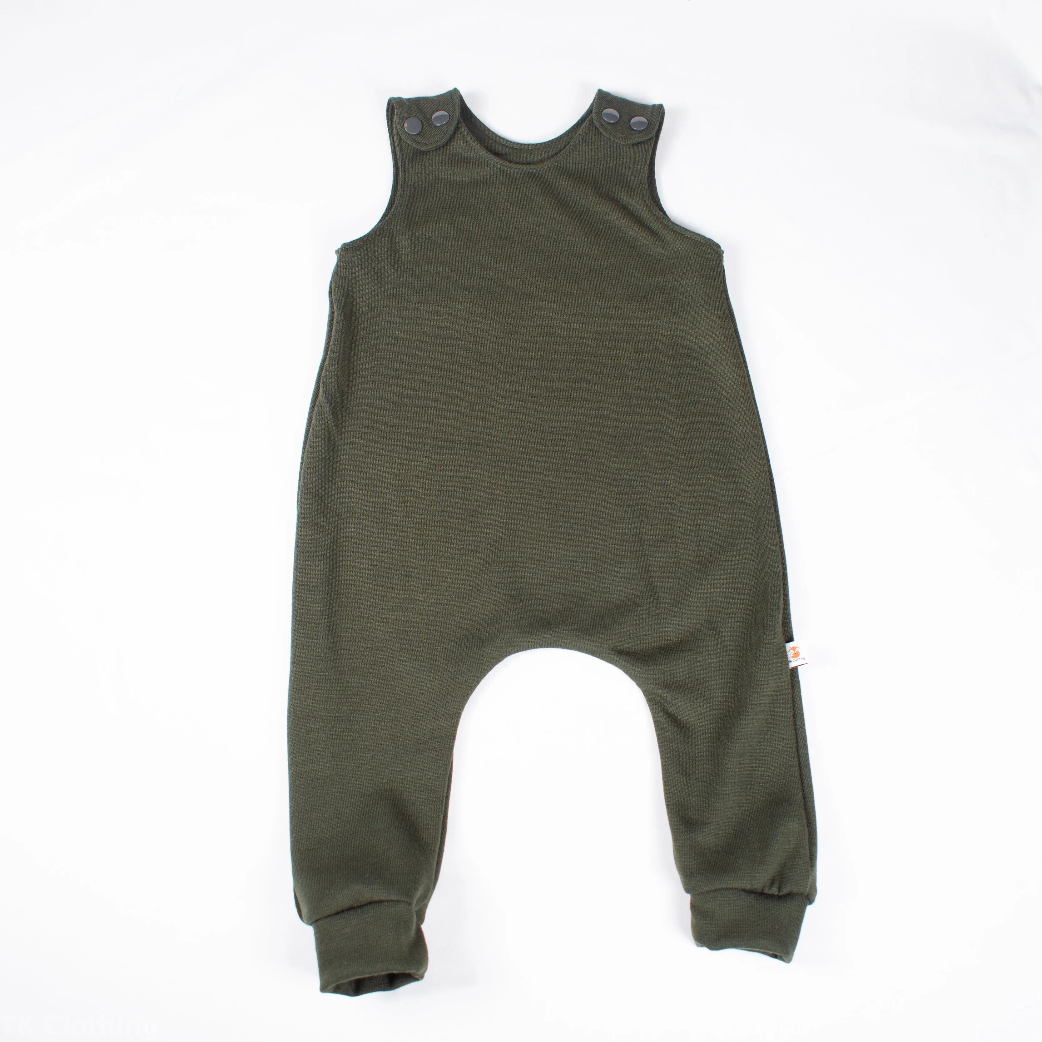 Merino Wool Dungarees (0-3T)